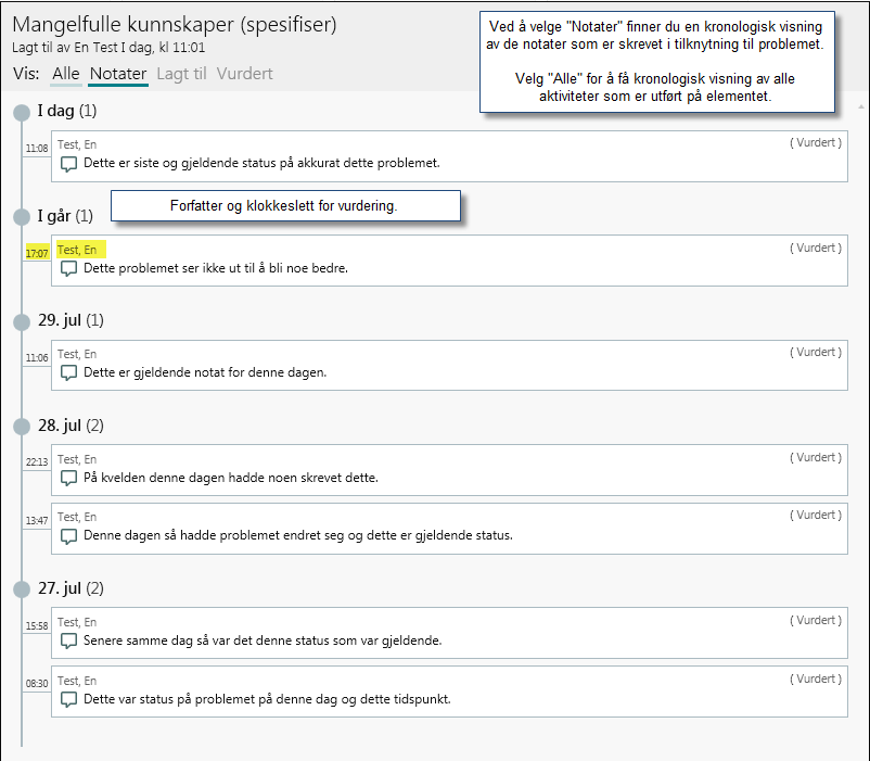 clinical note history