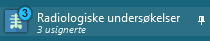 Ikon i menypunkt for *Radiologiske undersøkelser*