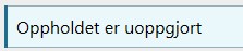 uoppgjort