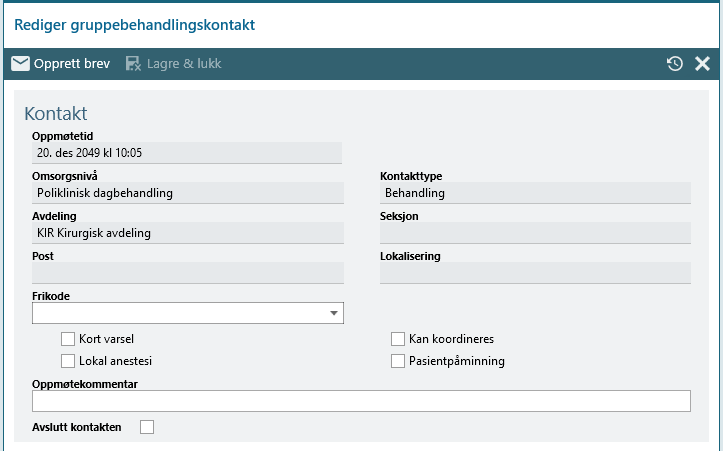 kontaktredigergruppebehandling