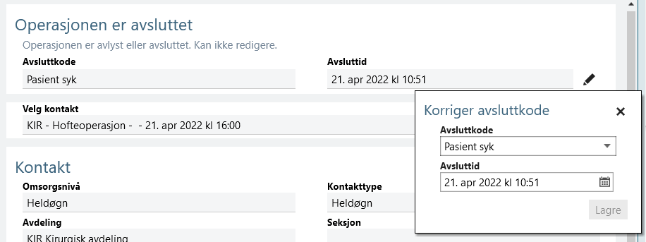 SurgeryPW EditCancellationCode