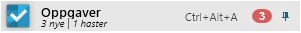 Varsel i Startmeny - Oppgave haster