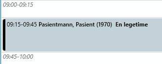 Time for ankomstregistrert pasient