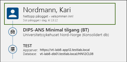 Innloggingsinformasjon