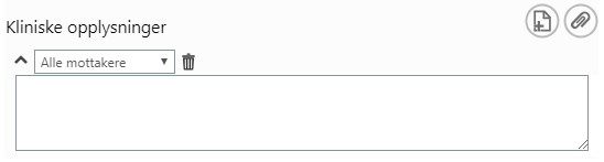 Kliniske opplysninger til alle mottakere