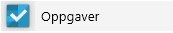 Oppgaver vist i Startmenyen