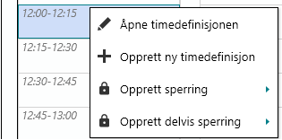 opprettNyTimedefinisjon