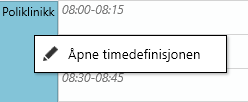 timedefinisjon apnefratimebok