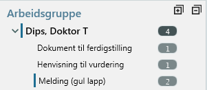 Varsel i arbeidsgruppe