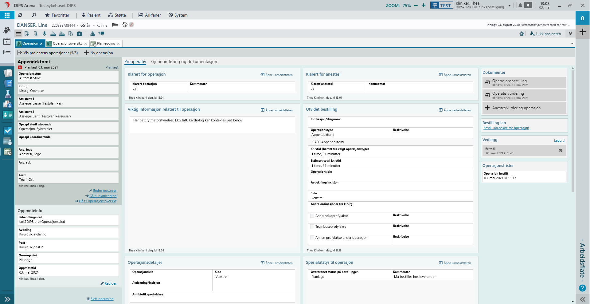 Oversiktsbilde Operasjon