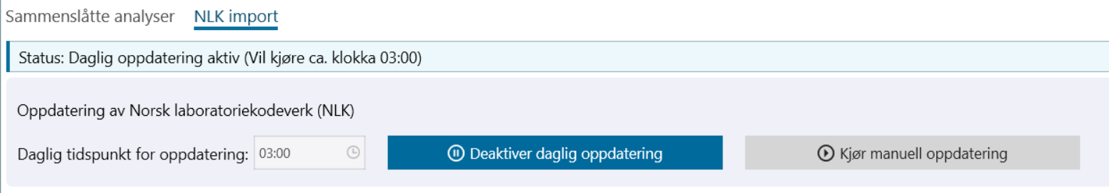 Daglig oppdatering