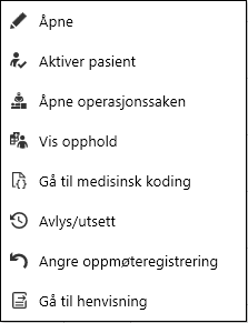 timeboktimemenyoperasjoner